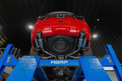 MBRP Street Series 3inch Cat-Back Exhaust - 2011-2026 Dodge Durango 5.7L - (Aluminized Steel) - Polished Tips - S5107AL