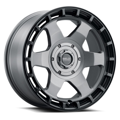 Weld Off-Road Ridge Wheel Satin Gunmetal 20x9 | 6x135 BC / 6x139.7 BC (6x5.5) | +0 Offset | 5.00 Backspacing - fits Ford F-150 2004-2026, Ford F-150 Raptor 2010-2026, Ford Expedition 2003-2026, Chevrolet Silverado 1500 1999-2026, GMC Sierra 1500 1999-2026, and 1 more