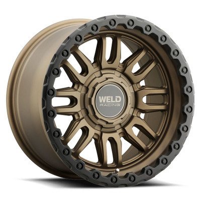 Weld Off-Road Swift Satin Bronze Wheel 17x9 | 5x114.3 BC (5x4.5) / 5x127 BC (5x5) | -12 Offset | 4.50 Backspacing - fits Jeep Wrangler JL 2018-2026, Jeep Wrangler JK 2007-2018, Jeep Gladiator JT 2020-2026