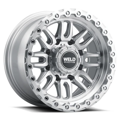 Weld Off-Road Swift Wheel Gloss Silver 17x9 | 8x165.1 BC (8x6.5) | -12 Offset | 4.50 Backspacing - fits Ram 2500 1994-2026, Ram 3500 SRW 1994-2026, Chevrolet Silverado 2500 (pre-2011), Chevrolet Silverado 3500 (pre-2011), GMC Sierra 2500 (pre-2011), and 6 more