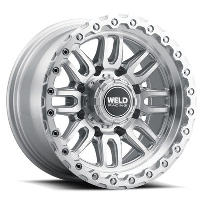 Weld Off-Road Swift Wheel Gloss Silver 20x9 | 8x180 BC | +0 Offset | 5.00 Backspacing - fits Chevrolet Silverado 2500HD 2011-2026, Chevrolet Silverado 3500HD SRW 2011-2026, GMC Sierra 2500HD 2011-2026, GMC Sierra 3500HD SRW 2011-2026