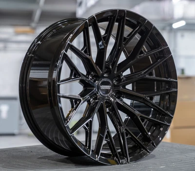 Vossen HFX-6 Gloss Black Wheel 18x9 | 6x139.7 BC (HFX6-8G80) - fits Chevrolet Silverado 1500 1999-2026, GMC Sierra 1500 1999-2026, Cadillac Escalade 1999-2026, Ram 1500 TRX 2021-2024, Toyota Tacoma 2005-2026