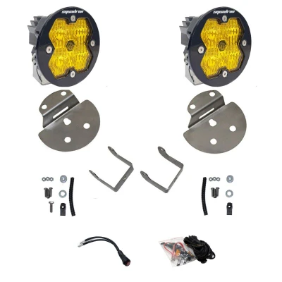 Baja Designs 15-19 GMC/Chevy Canyon/Colorado/Sierra/Silverado Squadron 2.0 Fog Pocket Kit Amber product photo