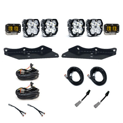 Baja Designs 17-20 Ford Raptor Squadron SAE 2.0 Fog Pocket Kit Amber product photo