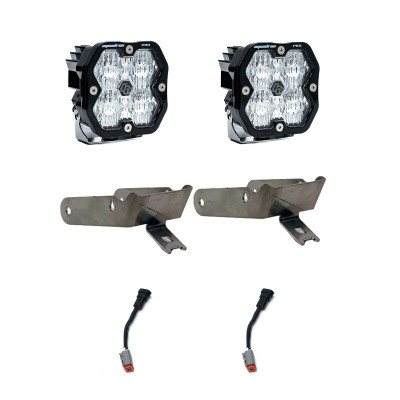 Baja Designs 99-10 Ford Super Duty Squadron 2.0 Pro Fog Pocket Kit