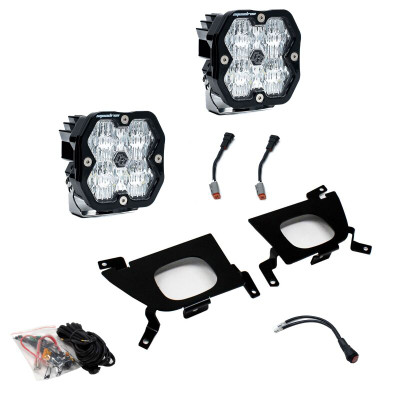 Baja Designs 19-22 Chevy 1500 / 20-22 2500 Squadron Sport 2.0 Fog Pocket Kit Clear product photo