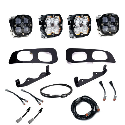 Baja Designs 2023-2026 Ford Super Duty Squadron Pro Fog Pocket Kit Clear product photo