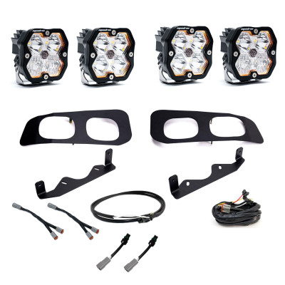 Baja Designs 2023+ Ford SD Squadron Sport 2.0 Fog Pocket Kit Clear product photo