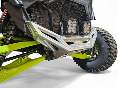 Elektric Offroad 2022-2025 Polaris Rzr Pro R/ Pro S/Turbo R Billet Front Winch Bumper Anodized Clear product photo