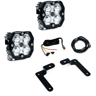 Baja Designs 18-25 Jeep JL / 20-25 Gladiator Squadron Pro A-Pillar Light Kit Clear product photo