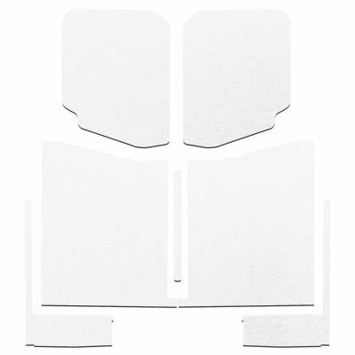 DEI 20-22 Jeep Gladiator JT 4-Door Boom Mat Complete Headliner Kit - 7 Piece - White
