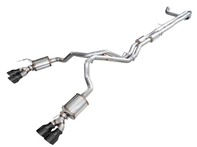 AWE Tuning 2021-2026 Cadillac Escalade 6.2L ESV | 0FG Dual Exit Exhaust System | 5in Diamond Black Tips | 3015-43222