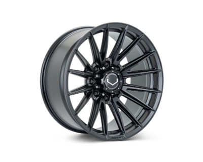 Vossen HFX-2 Gloss Black Wheel 22x10 | 8x170 BC | ET18 (HFX2-2Y20-GB) front face view - fits Ford F-250 Super Duty 1999-2026, Ford F-350 Super Duty SRW 1999-2026
