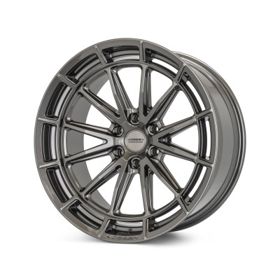 Vossen HFX-5 Hyper Gunmetal Wheel 22x12 | 8x170 BC | ET-44 (HFX5-2Y26-HB) front face view - fits Ford F-250 Super Duty 1999-2026, Ford F-350 Super Duty SRW 1999-2026