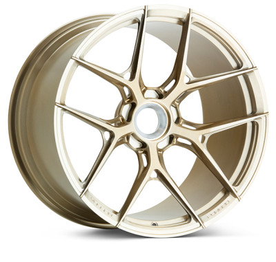 Vossen Forged S21-01 Brushed Patina Gold Wheel 22x11.5 | 5x132 BC | ET24 (S21-01-2M504) front face view - fits