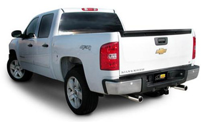 Corsa 24907 Sport Polished Single 4.0" Dual Rear Cat-Back for 2010-2013 Chevy Silverado 1500 Crew Cab-Short Bed 4.8L V8