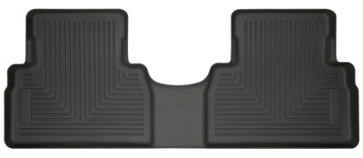 Husky Liners WeatherBeater 2nd Row Floor Liners, Black for 2019-2020 Hyundai Santa Fe - Part #14871