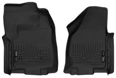Husky Liners WeatherBeater Floor Liners, Black for 2012-2016 .5 Ford SuperDuty/F-250/F-350 Regular Cab - Part #18721