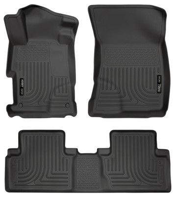 Husky Liners WeatherBeater Combo Floor Liners, Black for 2012-2013 Honda Civic - Part #98441
