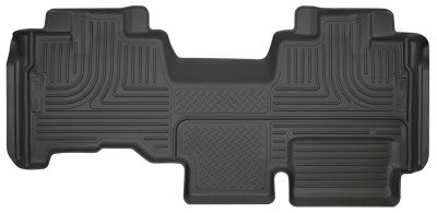 Husky Liners WeatherBeater 2nd Row Seating Floor Liners, Black for 2009-2014 Ford F150 Ext Cab - Part #19351