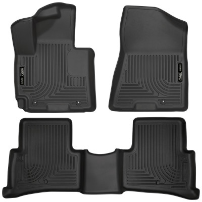 Husky Liners WeatherBeater Combo Floor Liners, Black for 2016-2018 Hyundai Tucson - Part #99681