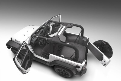 Husky Liners Guardian Impact Jeep Liner for 2011-2017 Jeep Wrangler JK 2dr (Incl. TG & Tub Liner) - Part #HBTJK11R2