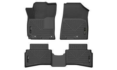 Husky Liners WeatherBeater Front & 2nd Row Seating Floor Liners, Black for 2020-2026 Hyundai Venue - Part #96691