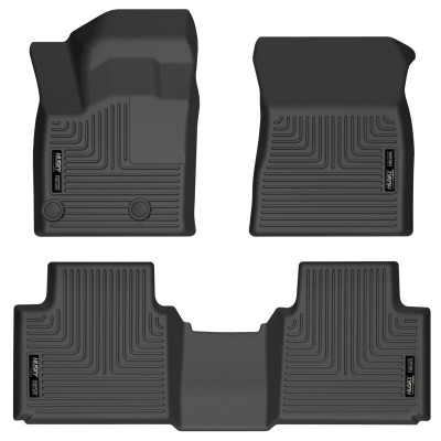 Husky Liners WeatherBeater Front & 2nd Row Seating Floor Liner, Black for 2022-2025 Mitsubishi Outlander - Part #95191