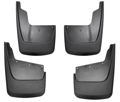 Husky Liners Custom-Molded Front/Rear Mud Guards, Black for 2020-2026 Chevrolet Silverado 2500/3500 HD (Excl. Dually) - Part #58286