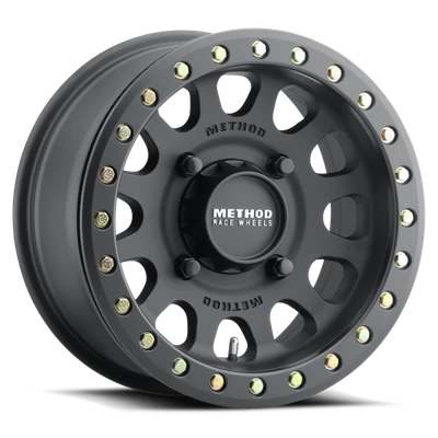 Method Race Wheels MR401 UTV Beadlock Matte Black Wheel 15x7 | 4x156 BC | +38 Offset