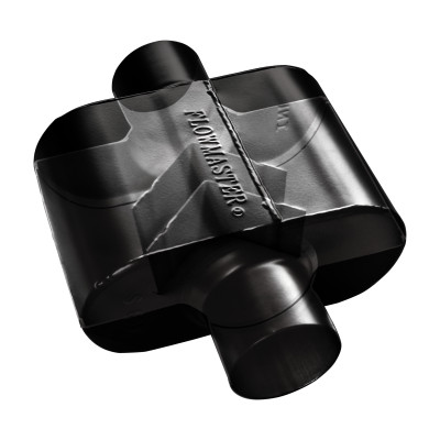 Flowmaster 2.5in Offset Inlet / 2.5in Center Outlet Super 10 Stainless Steel Muffler