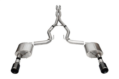 Corsa 2024-2026 Ford Mustang GT 5.0L Coyote V8 Xtreme Cat-Back Exhaust (Dual 4.5in Black PVD Tips) - 21251BLK