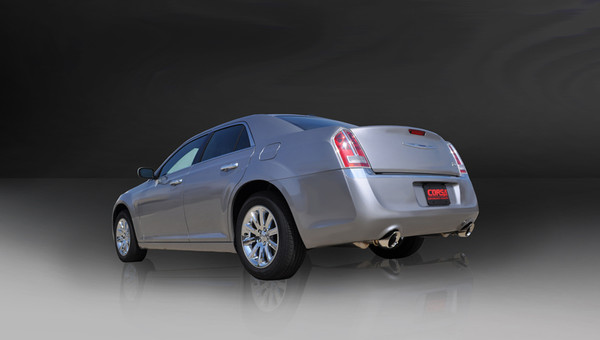 Corsa 14439 Xtreme Polished Single 3.5" Dual Rear Cat-Back for 2005-2010 Chrysler 300 No Towing Hitch 5.7L V8