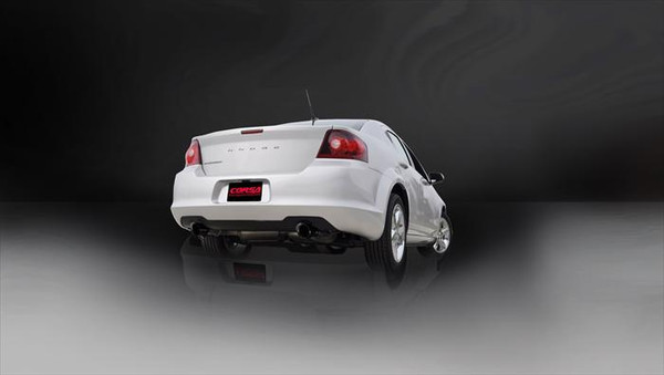 Corsa 14413BLK Sport Black Single 4.0" Dual Rear Cat-Back for 2011-2013 Chrysler 200  V6