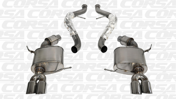 Corsa 14568 Sport Polished Twin 3.0" Dual Rear Cat-Back for 2008-2012 BMW M3 E92 Coupe