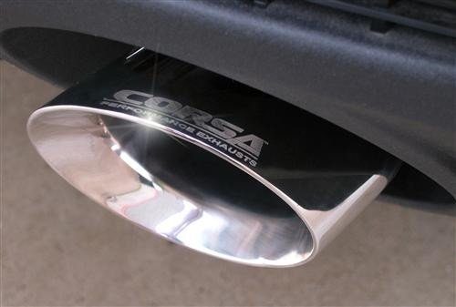 Corsa 14952 Sport Polished Single 4.0" Dual Rear Cat-Back + X-Pipe for 2010-2015 Chevy Camaro SS Coupe 6.2L V8 Auto