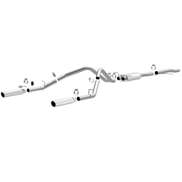 Magnaflow MF Series Cat-Back - 2010-2013 Chevrolet Silverado 1500 / 2010-2013 GMC Sierra 1500 4.3L V6 / 4.8L V8 / 5.3L V8, Crew / Extended Cab (#15565)