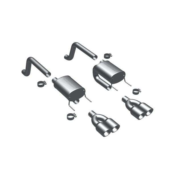 Magnaflow Street Series Axle-Back - 2010-2011 Chevrolet Corvette Grand Sport 6.2L V8 (#16593)