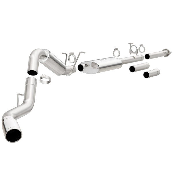 Magnaflow MF Series Cat-Back - 2011-2018 Chevrolet Silverado 2500 HD / 2011-2018 Chevrolet Silverado 3500 HD / 2011-2018 GMC Sierra 2500 HD / 2011-2018 GMC Sierra 3500 HD 6.0L V8, Extended / Crew / Standard Cab (#19026)