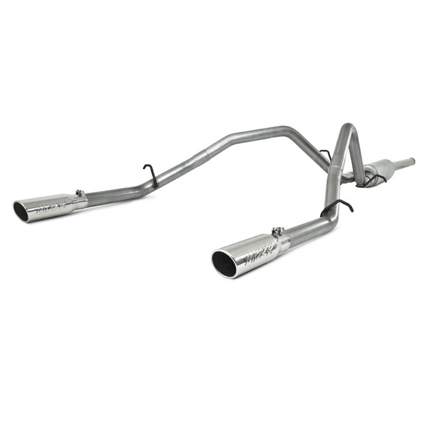 MBRP ARMOR Lite Cat-Back Exhaust, Aluminized Steel - 2009-2013 Chevrolet Silverado 1500 / GMC Sierra 1500 6.0L - S5058AL