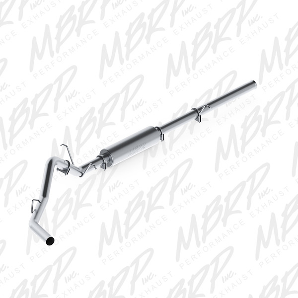 MBRP ARMOR Lite Cat-Back Exhaust, Aluminized Steel - 2009-2013 Chevrolet Silverado 1500 / GMC Sierra 1500 5.3L - S5054P