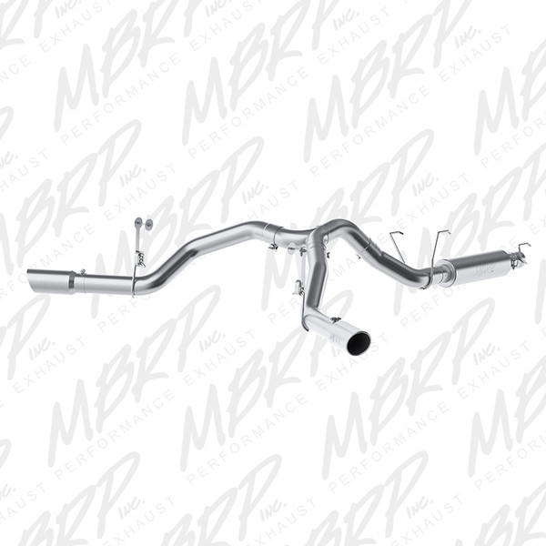 MBRP ARMOR Lite Cat-Back Exhaust, Aluminized Steel - 2014-2017 Dodge Ram 2500/3500 6.4L - S5151AL