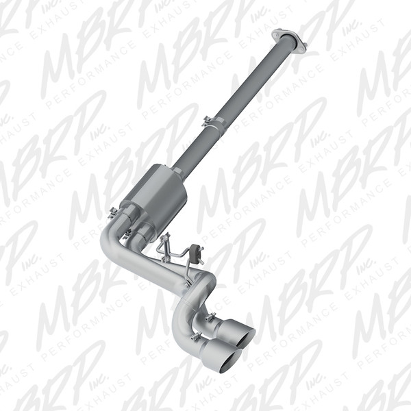 MBRP ARMOR Lite Axle-Back Exhaust, Aluminized Steel - 2011-2014 Ford F-150 3.5L EcoBoost, 3.7L, 5.0L - S5261AL
