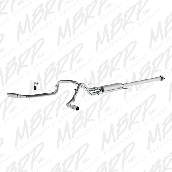 MBRP ARMOR Lite Cat-Back Exhaust, Aluminized Steel - 2015-2020 Ford F-150 2.7L/3.5L Ecoboost - S5254AL