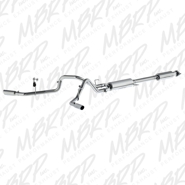 MBRP ARMOR Lite Cat-Back Exhaust, Aluminized Steel - 2015-2020 Ford F-150 5.0L - S5257AL