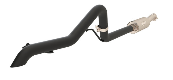 MBRP ARMOR BLK Axle-Back Exhaust, Black-Coated Aluminized Steel - 2007-2011 Jeep Wrangler (JK) 3.8L V6 - S5514BLK