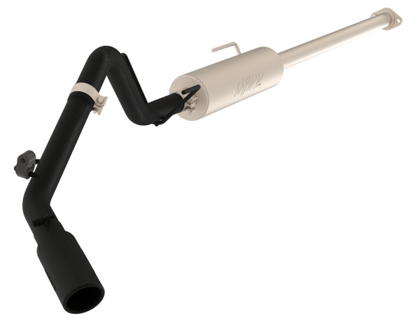 MBRP ARMOR BLK Cat-Back Exhaust, Black-Coated Aluminized Steel - 2005-2015 Toyota Tacoma 4.0L - S5326BLK