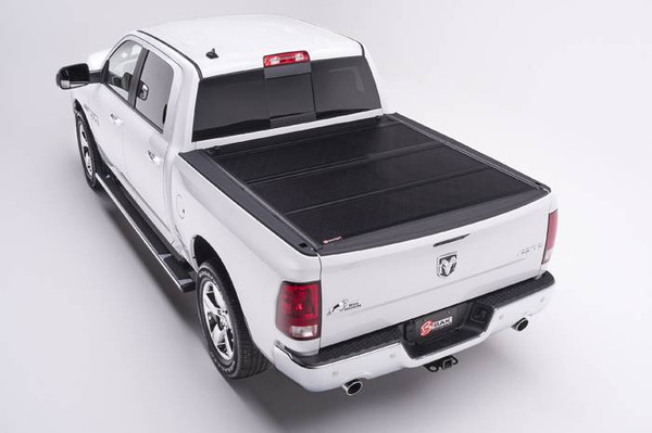 BAK Industries Hard Folding Tonneau Cover, Aluminum Panels - 2019-2026 Ram 1500 New Body Style W/O Ram Box 6' 4" Bed - 448223