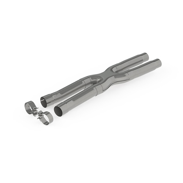 MBRP 2.5" Resonator Delete X-Pipe T409 Stainless for 2015-2024 Ford Mustang GT 5.0L | Mach 1 | Dark Horse #S7213409