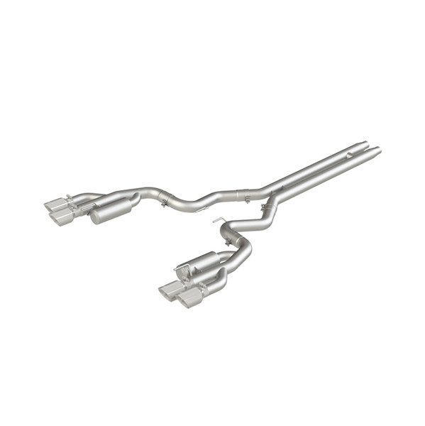MBRP ARMOR Lite Cat-Back Exhaust, Aluminized Steel - 2018-2023 Ford Mustang GT 5.0L - S7207AL
